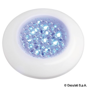Plafonnier étanche blanc à LED bleu